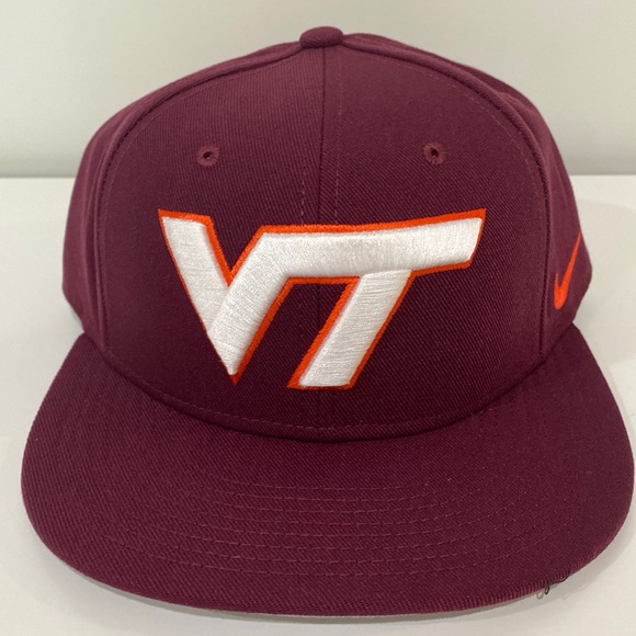 Nike Virginia Tech baseball hat size 7 1/4 Maroon - Picture 1 of 2